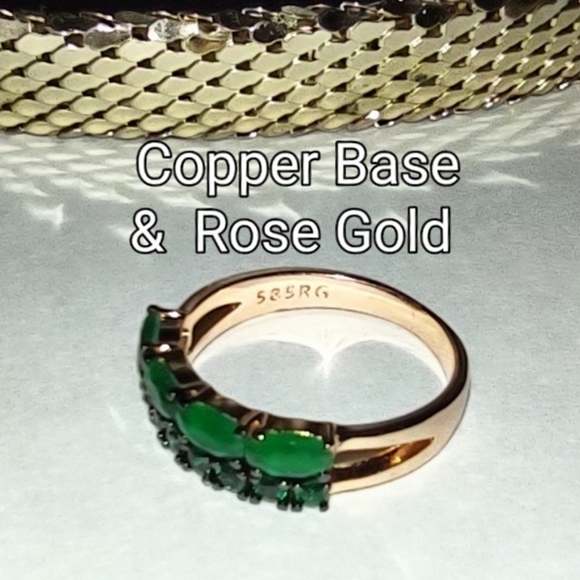 Green Opals Fashion Ring - Picture 12 of 14